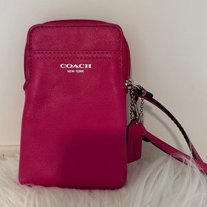Coach phone case or use as wristlet